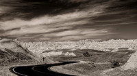 Road Infrared Badlands NP 9599