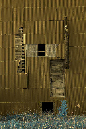 Cottonwood SD Granary door Infrared Color 0391
